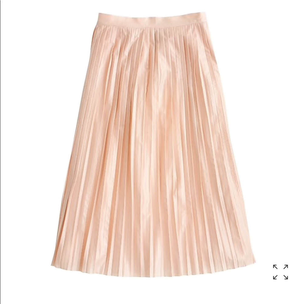 CCO! Metallic Pleated Midi Skirt Pink Size 0
